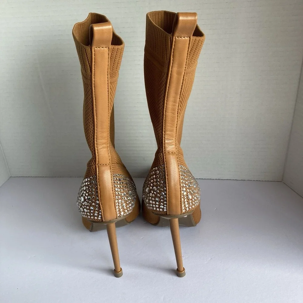 Ladies Pointed‎ Toe Stiletto Ankle Boots Sexy Women Stretch Elastic Sock Booties